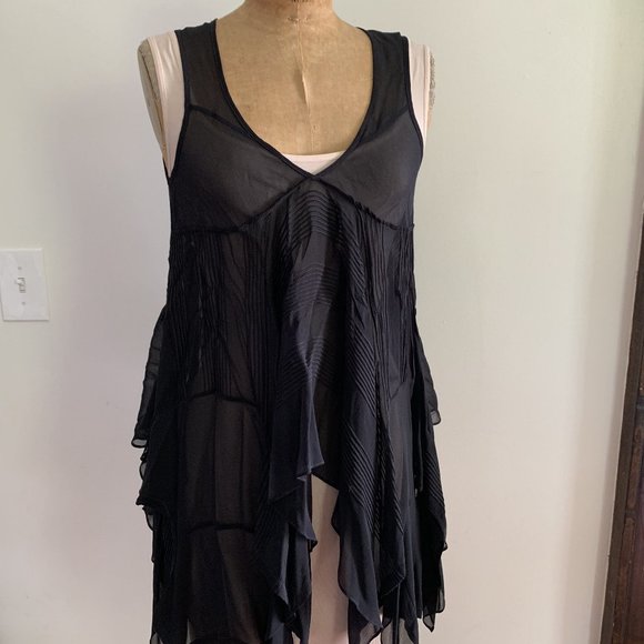 New ALL SAINTS althia silk top size 10UK 6US small - Picture 3 of 8
